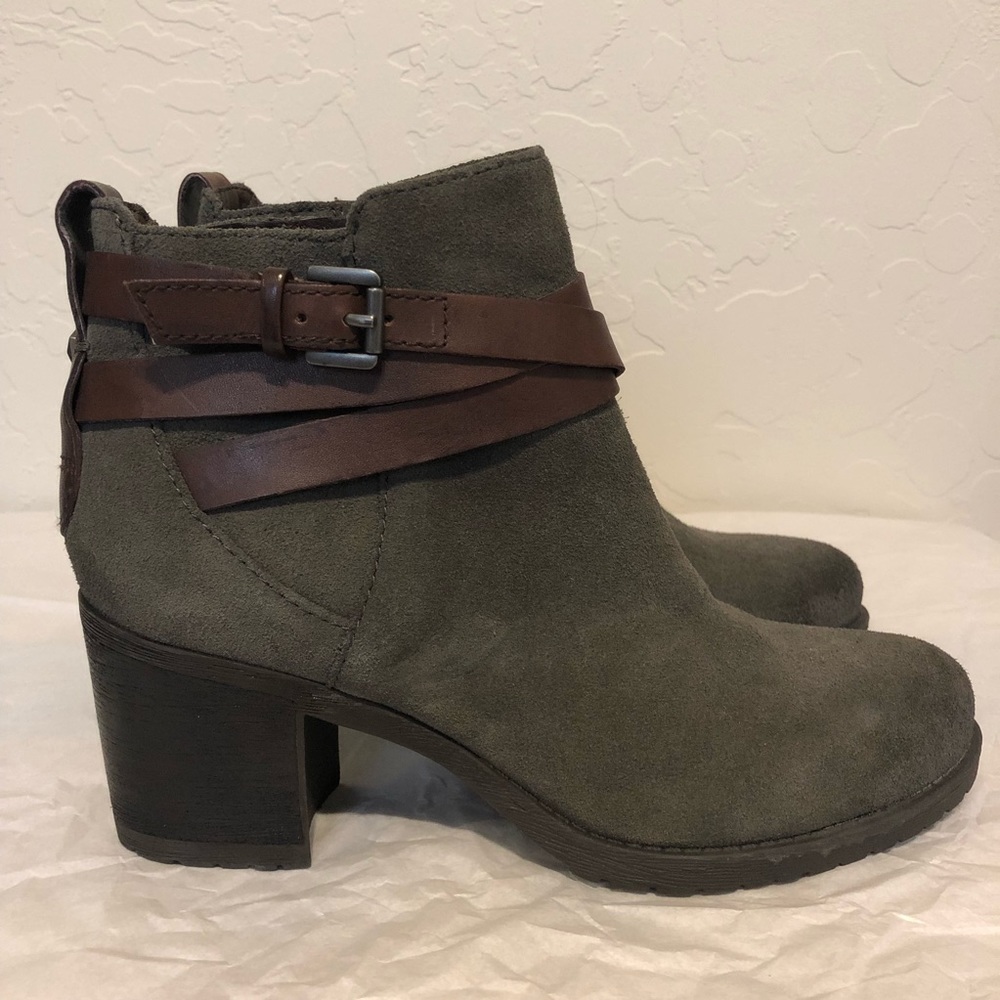 Sam Edelman $140 Motorcycle Boots 6 Suede Grey